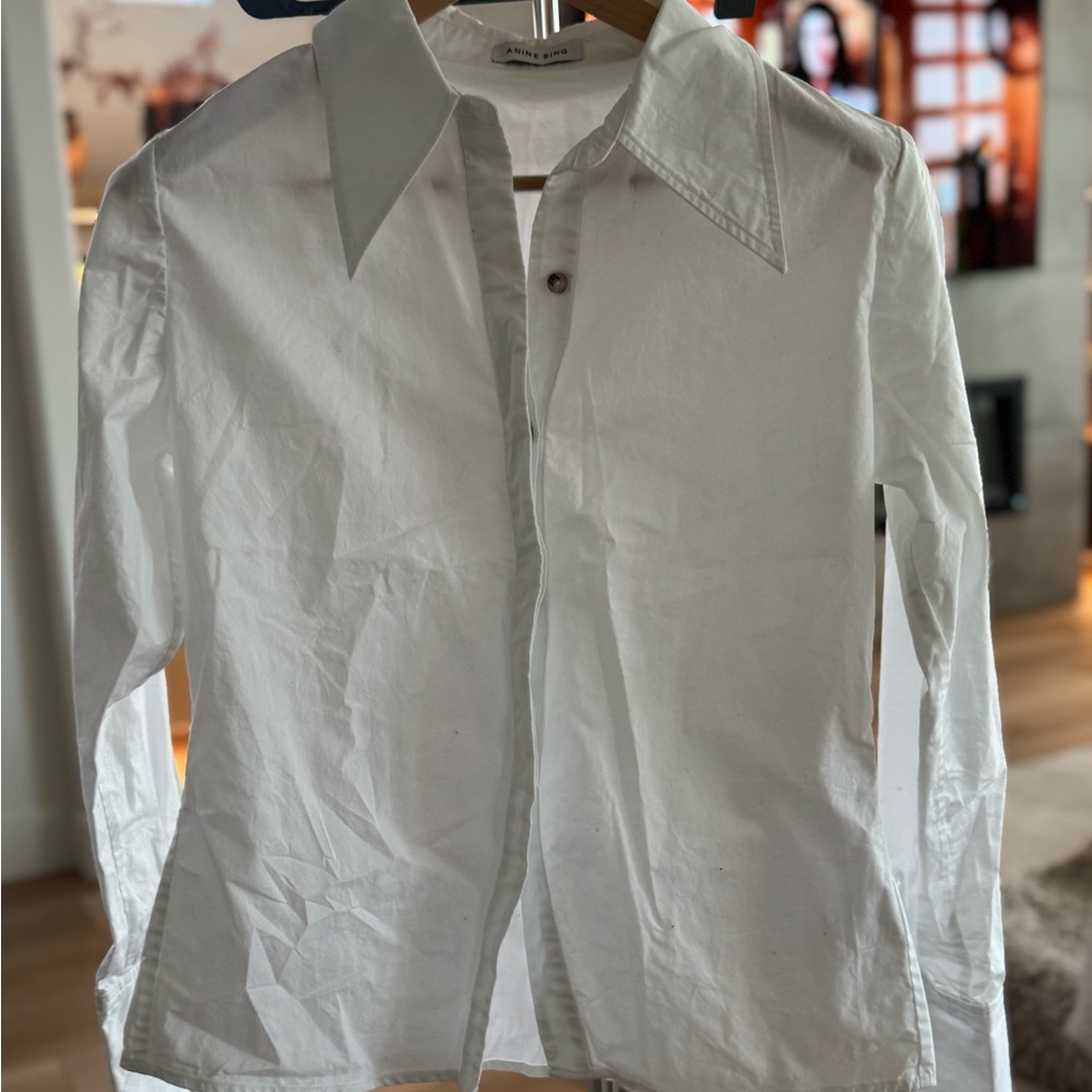Annie Bing White Long sleeve Button Shirt